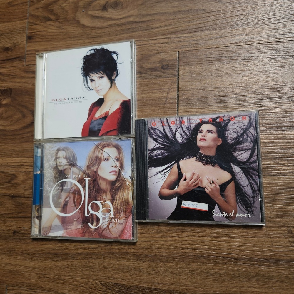Lot of 3 Olga Tanon CDs Te Acordaras de Mi Siente el Amor Yo Por Ti Latin Pop